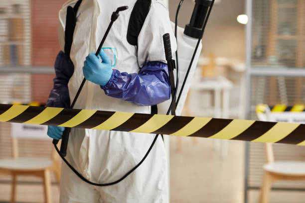 Professional Blood Cleanup technician working in Lawrence Township, NJ